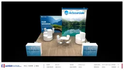 20x20 Peninsula booth design by Exhibit-Rentals